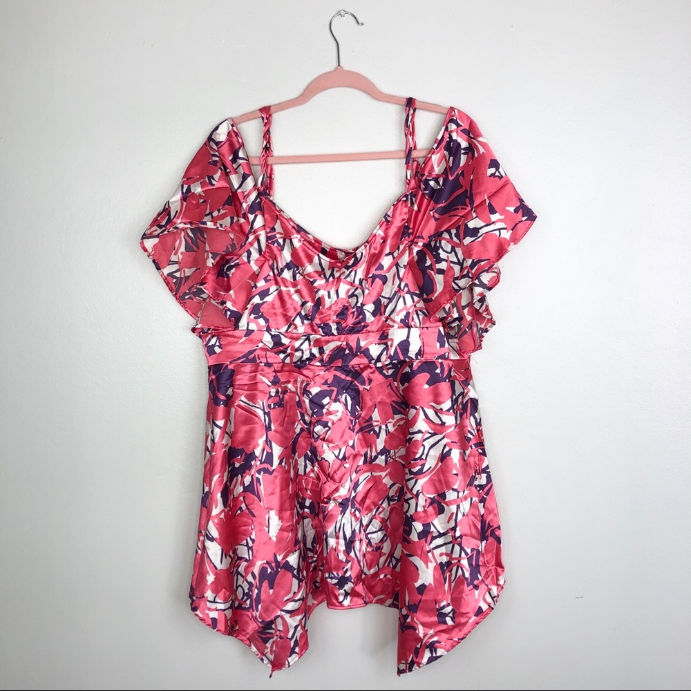 Off shoulders VERY SEXY flower shirt